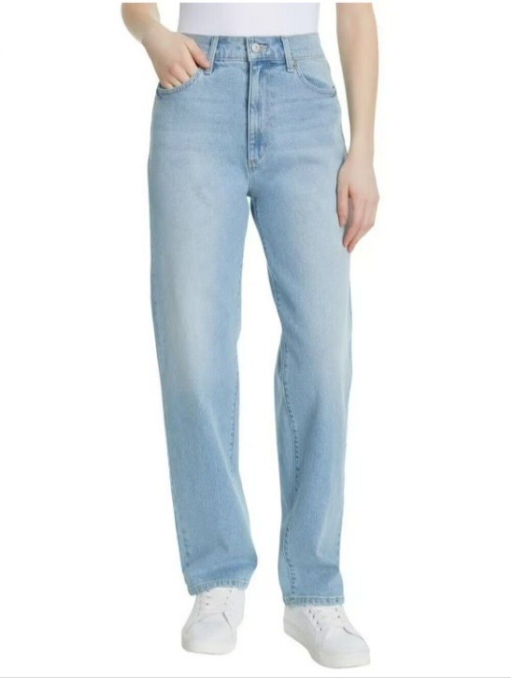 New Gloria Vanderbilt Light Blue High-Rise Straight Leg Relaxed Women’s Jeans 14